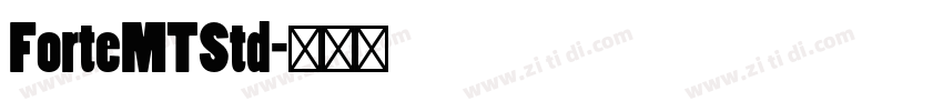 ForteMTStd字体转换