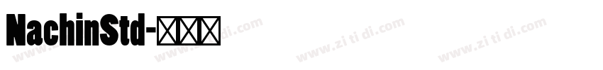 NachinStd字体转换