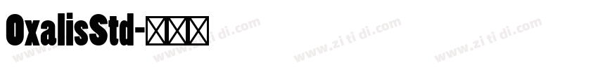 OxalisStd字体转换