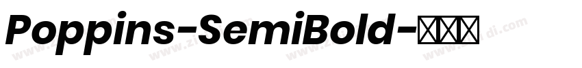 Poppins-SemiBold字体转换