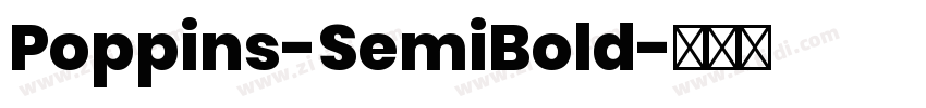 Poppins-SemiBold字体转换