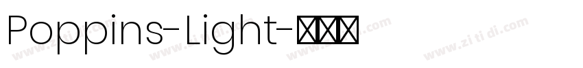 Poppins-Light字体转换