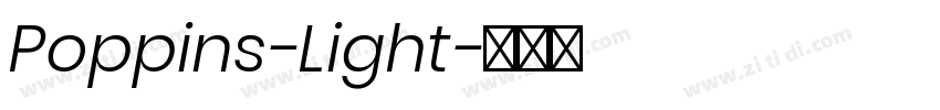 Poppins-Light字体转换