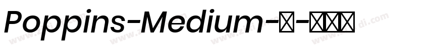 Poppins-Medium-中字体转换