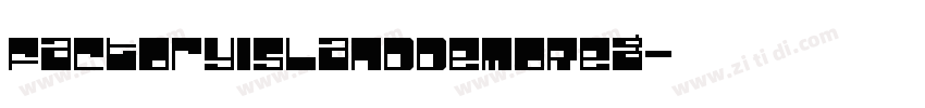 FactoryIslandDemoReg字体转换