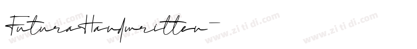 FuturaHandwritten字体转换