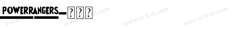 powerrangers字体转换