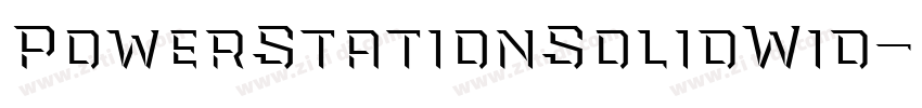 PowerStationSolidWid字体转换