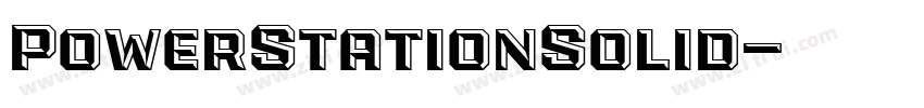 PowerStationSolid字体转换 PowerStationSolid字体转换