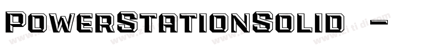 PowerStationSolid西方字体转换 PowerStationSolid西方字体转换