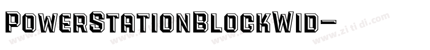 PowerStationBlockWid字体转换