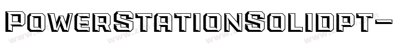 PowerStationSolidpt字体转换 PowerStationSolidpt字体转换
