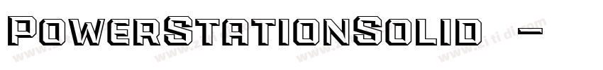 PowerStationSolid西方字体转换 PowerStationSolid西方字体转换