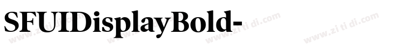 SFUIDisplayBold字体转换