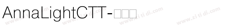 AnnaLightCTT字体转换