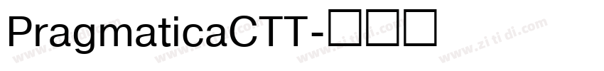 PragmaticaCTT字体转换