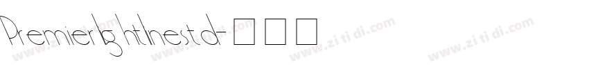 Premierlightlinestd字体转换