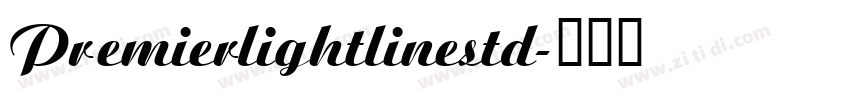 Premierlightlinestd字体转换