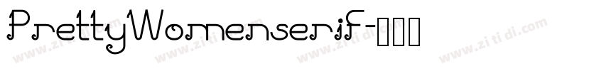 PrettyWomenserif字体转换