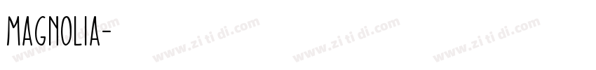 magnolia字体转换
