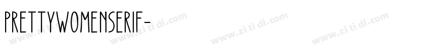 PrettyWomenserif字体转换
