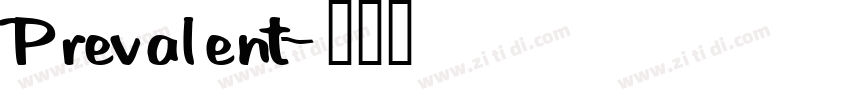 Prevalent字体转换