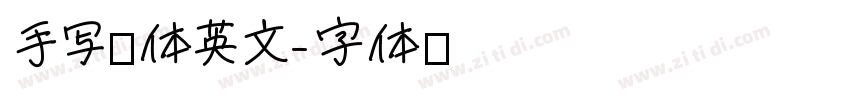 手写连体英文字体转换