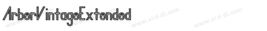 ArberVintageExtended字体转换