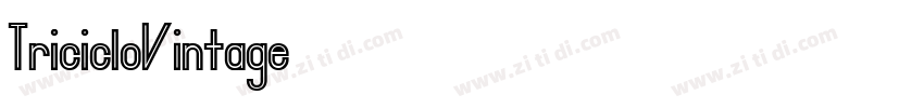 TricicloVintage字体转换
