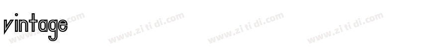 vintage字体转换