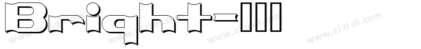 Bright字体转换