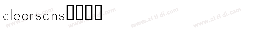 clearsans字体转换