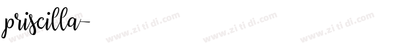 priscilla字体转换
