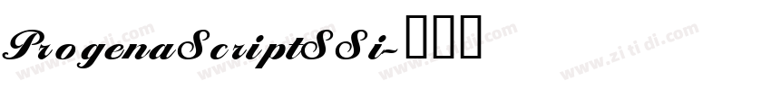 ProgenaScriptSSi字体转换