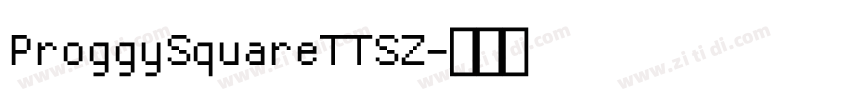 ProggySquareTTSZ字体转换