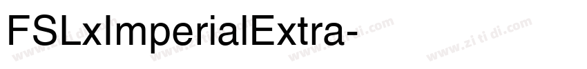 FSLxImperialExtra字体转换