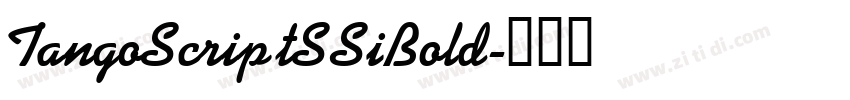 TangoScriptSSiBold字体转换