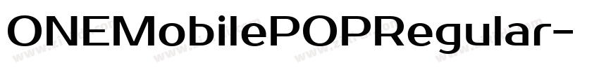 ONEMobilePOPRegular字体转换