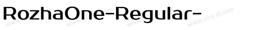 RozhaOne-Regular字体转换