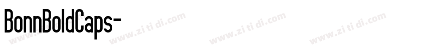BonnBoldCaps字体转换