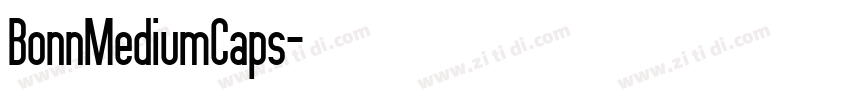 BonnMediumCaps字体转换