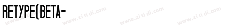 RETYPE(BETA字体转换