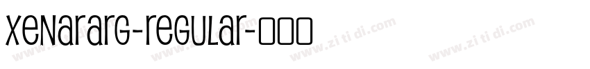 XenaraRg-Regular字体转换