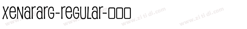 XenaraRg-Regular字体转换