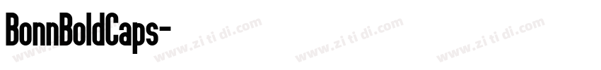 BonnBoldCaps字体转换