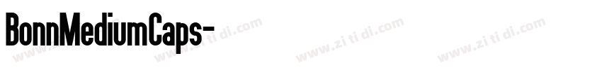 BonnMediumCaps字体转换
