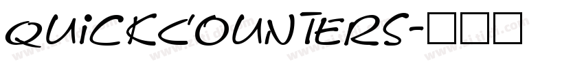 QuickCounters字体转换