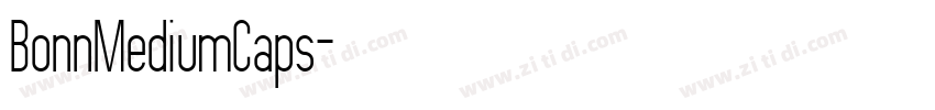 BonnMediumCaps字体转换