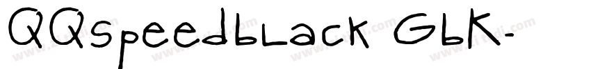 QQspeedBlack_GBK字体转换