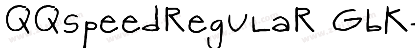 QQspeedRegular_GBK字体转换